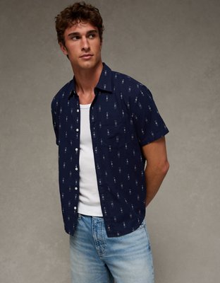 AE Short-Sleeve Button-Up Shirt