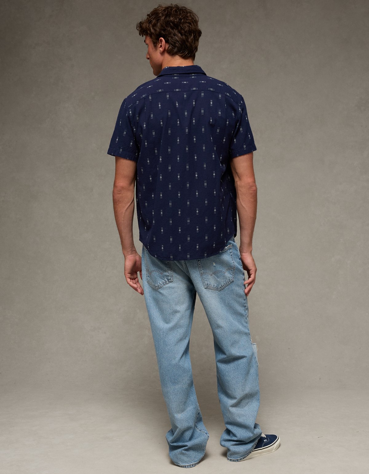AE Short-Sleeve Button-Up Shirt - image 2