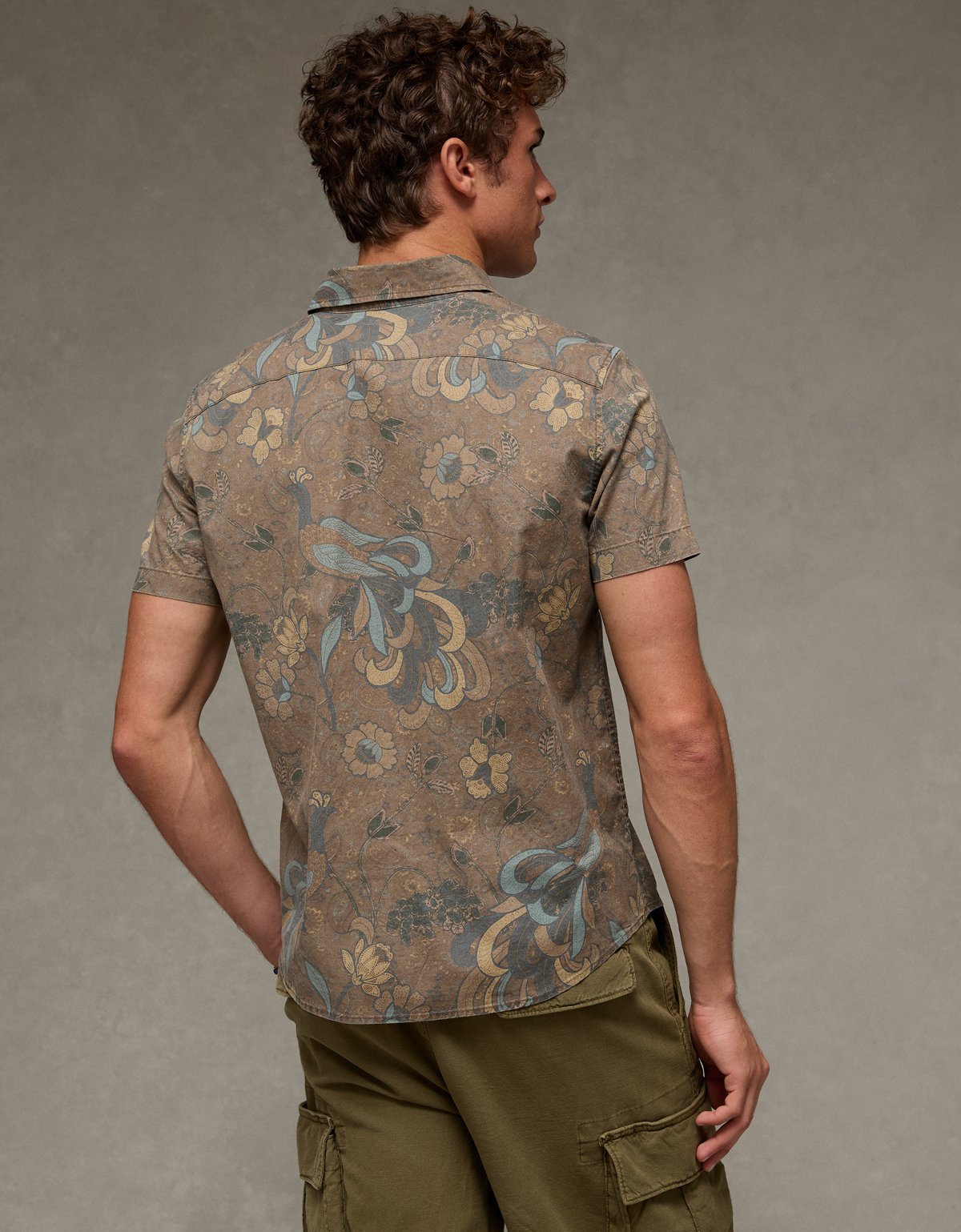 AE Short-Sleeve Button-Up Shirt - image 2