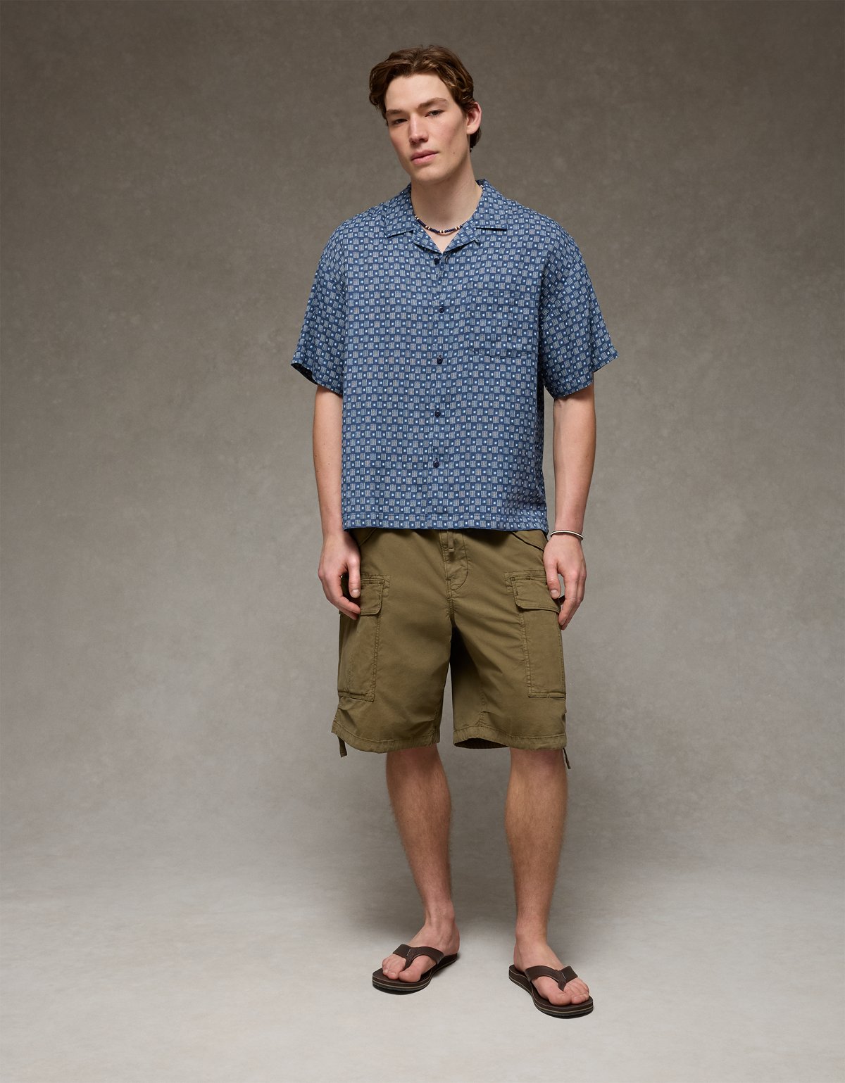 AE Relaxed Fit Camp Collar Button-Up Shirt - image 5
