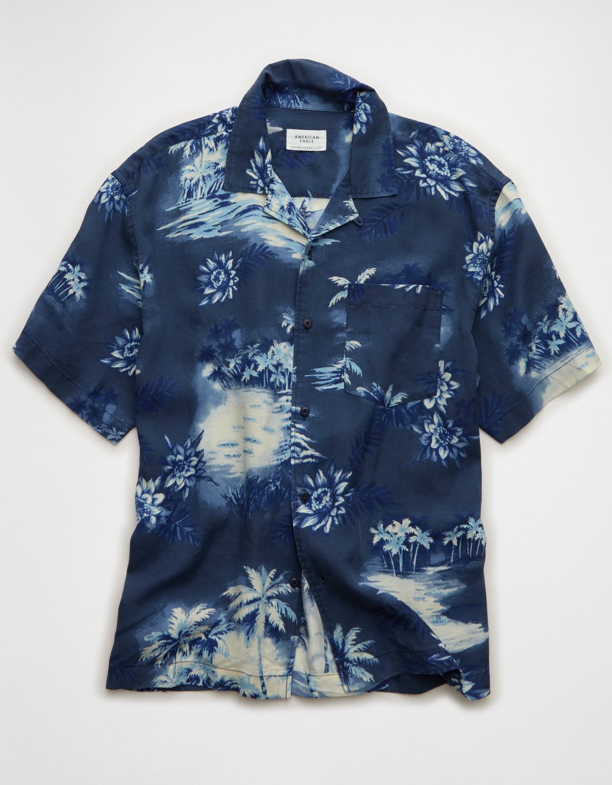 AE Relaxed Fit Camp Collar Button-Up Shirt - image 4