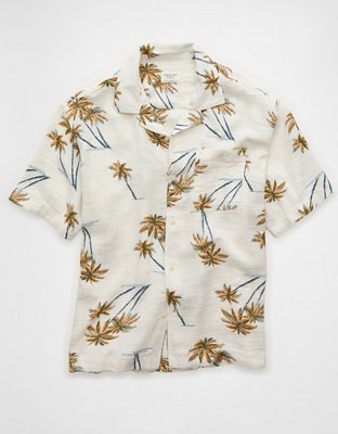 AE Relaxed Short-Sleeve Button-Up Shirt from American Eagle - $54.95