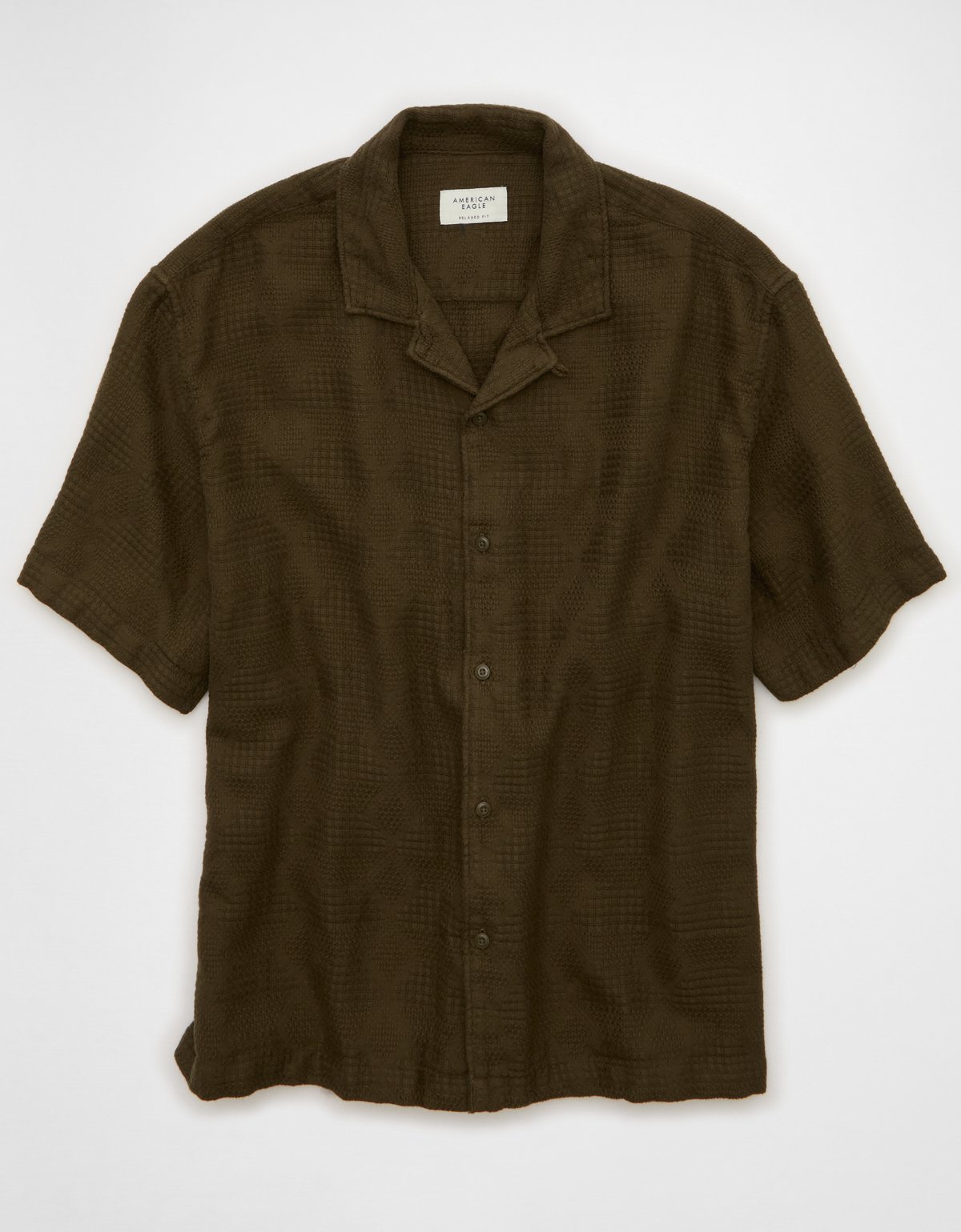 AE Relaxed Fit Camp Collar Button-Up Shirt - image 3