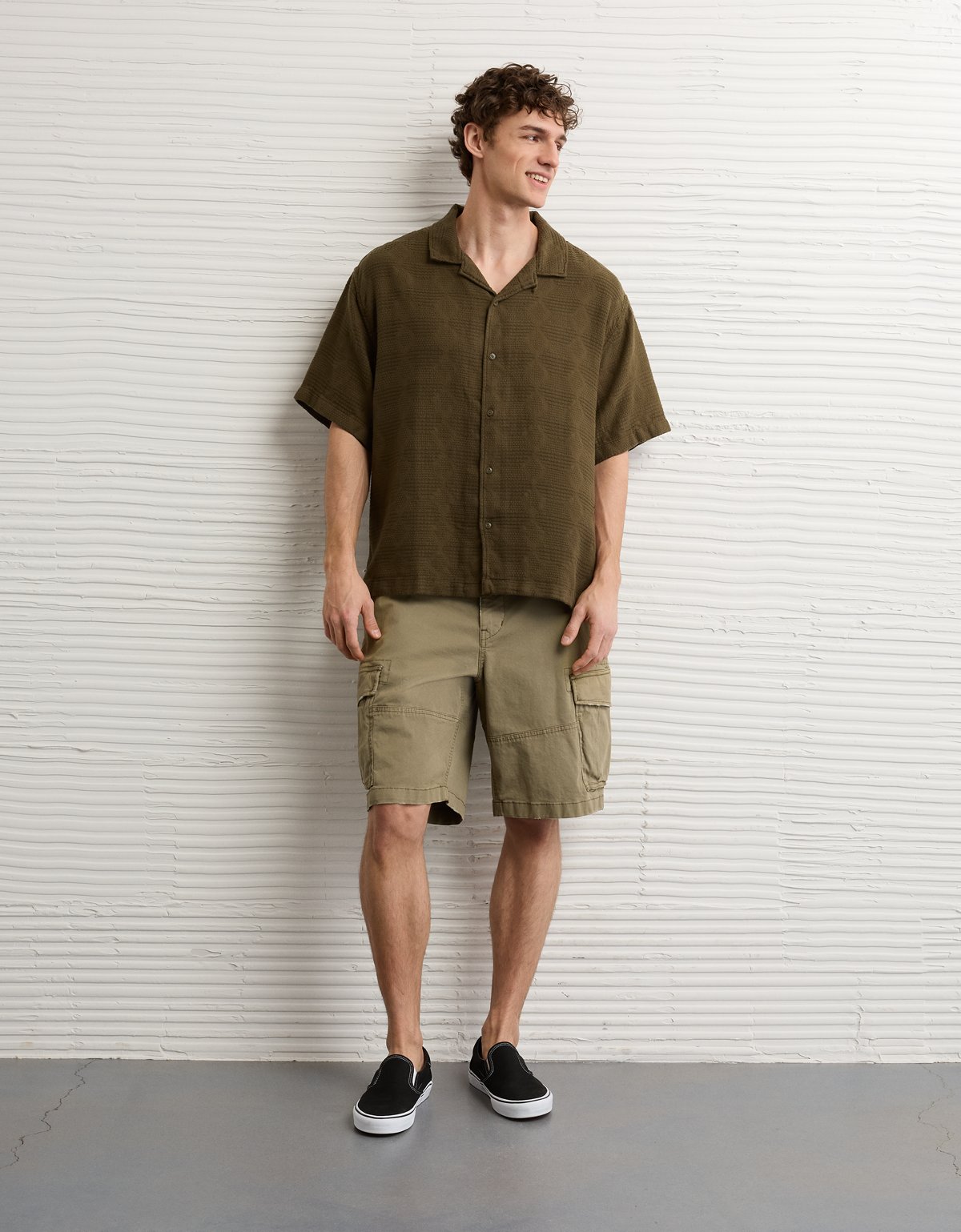 AE Relaxed Fit Camp Collar Button-Up Shirt - image 5