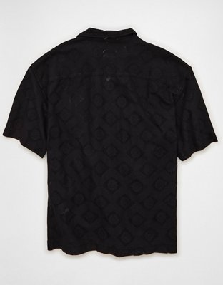 AE Relaxed Short-Sleeve Camp Collar Shirt