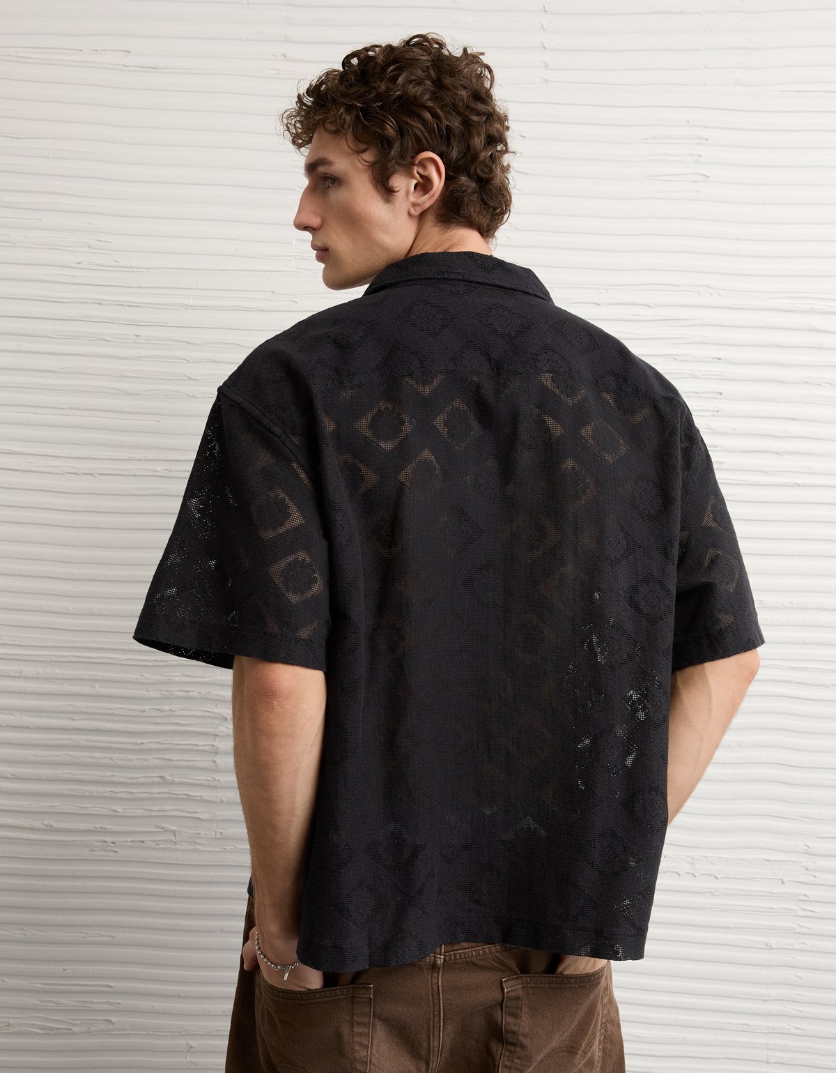 AE Relaxed Fit Camp Collar Button-Up Shirt - image 2
