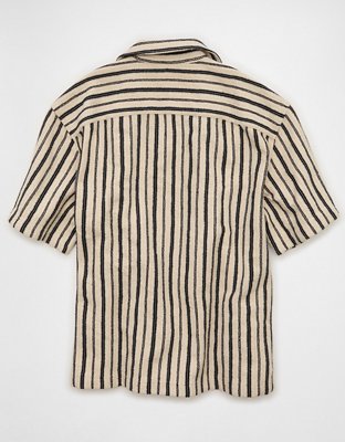 AE Relaxed Short-Sleeve Camp Collar Shirt