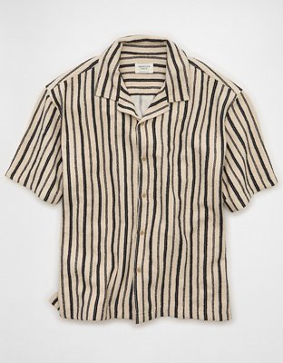 AE Relaxed Short-Sleeve Camp Collar Shirt