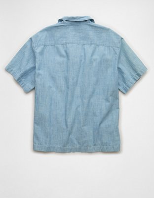 AE Relaxed Fit Short-Sleeve Camp Collar Shirt
