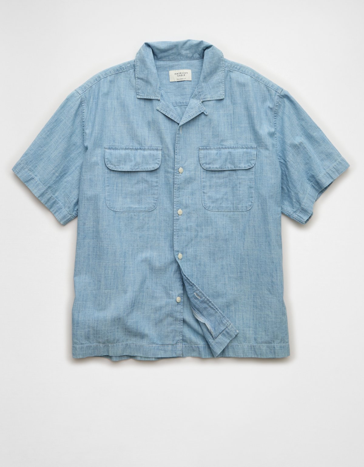 AE Relaxed Fit Short-Sleeve Camp Collar Shirt - image 3