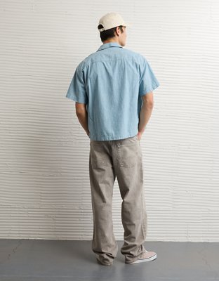 AE Relaxed Fit Short-Sleeve Camp Collar Shirt