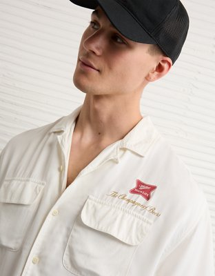 AE Relaxed Miller High Life Button-Up Shirt from American Eagle - $59.95