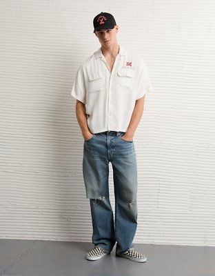 AE Relaxed Miller High Life Button-Up Shirt