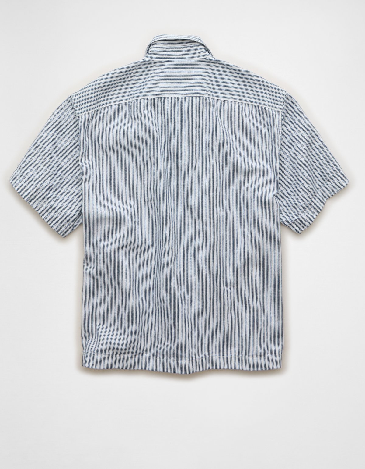 AE Short-Sleeve Denim Button-Up Shirt - image 2