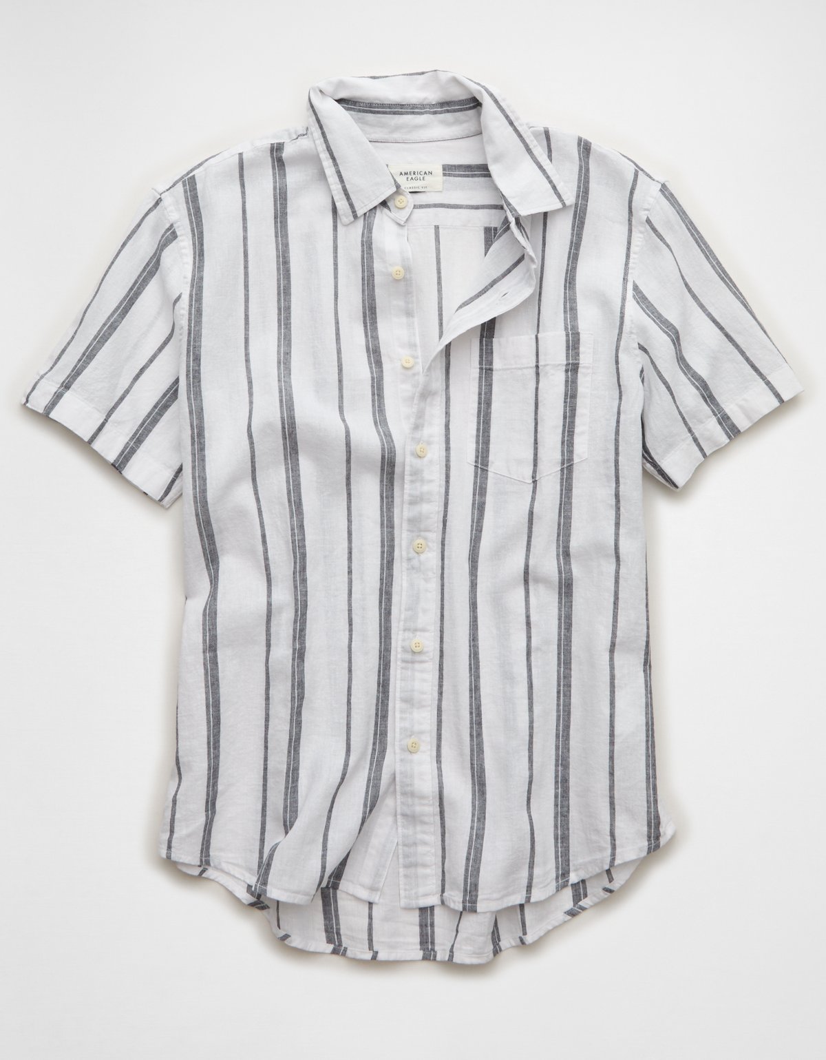 AE Standard Fit Linen-Blend Button-Up Shirt - image 3