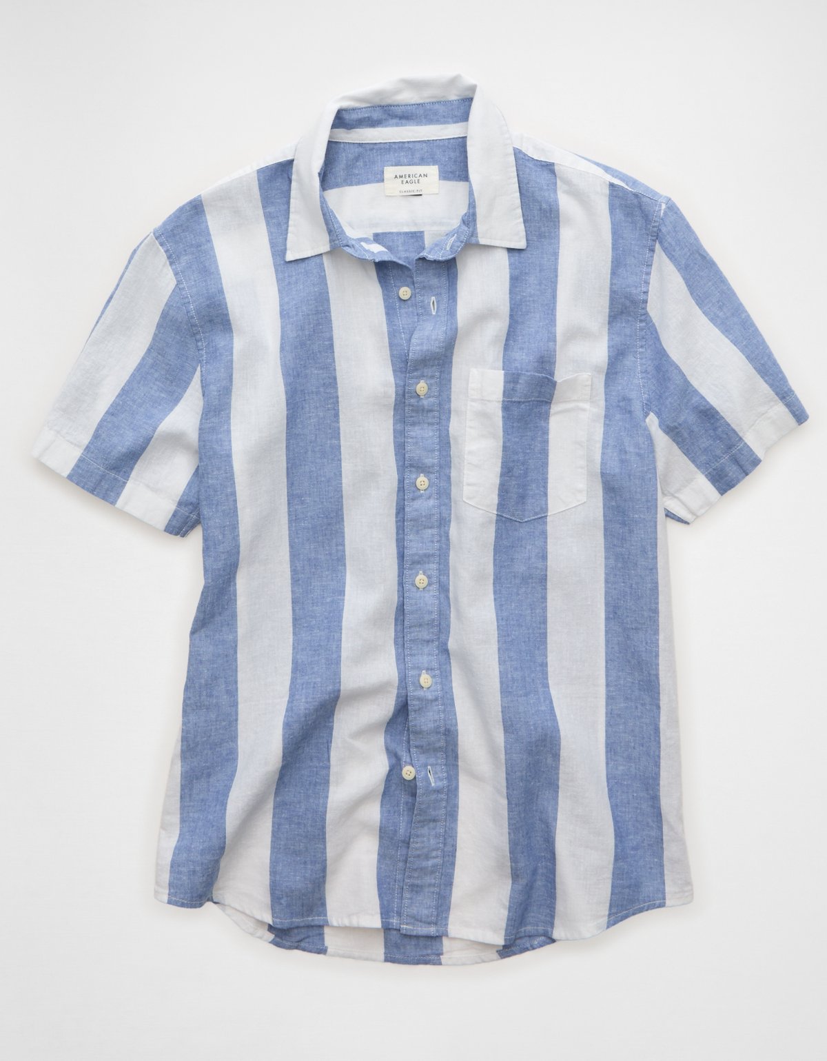 AE Standard Fit Linen-Blend Button-Up Shirt - image 4