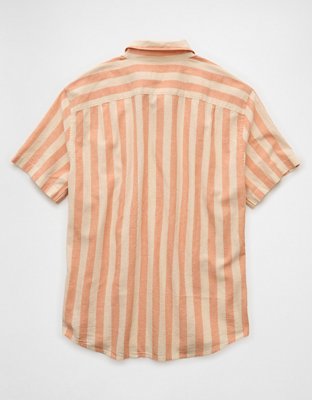 AE Standard Fit Linen-Blend Button-Up Shirt