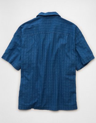AE Relaxed Short-Sleeve Button-Up Shirt