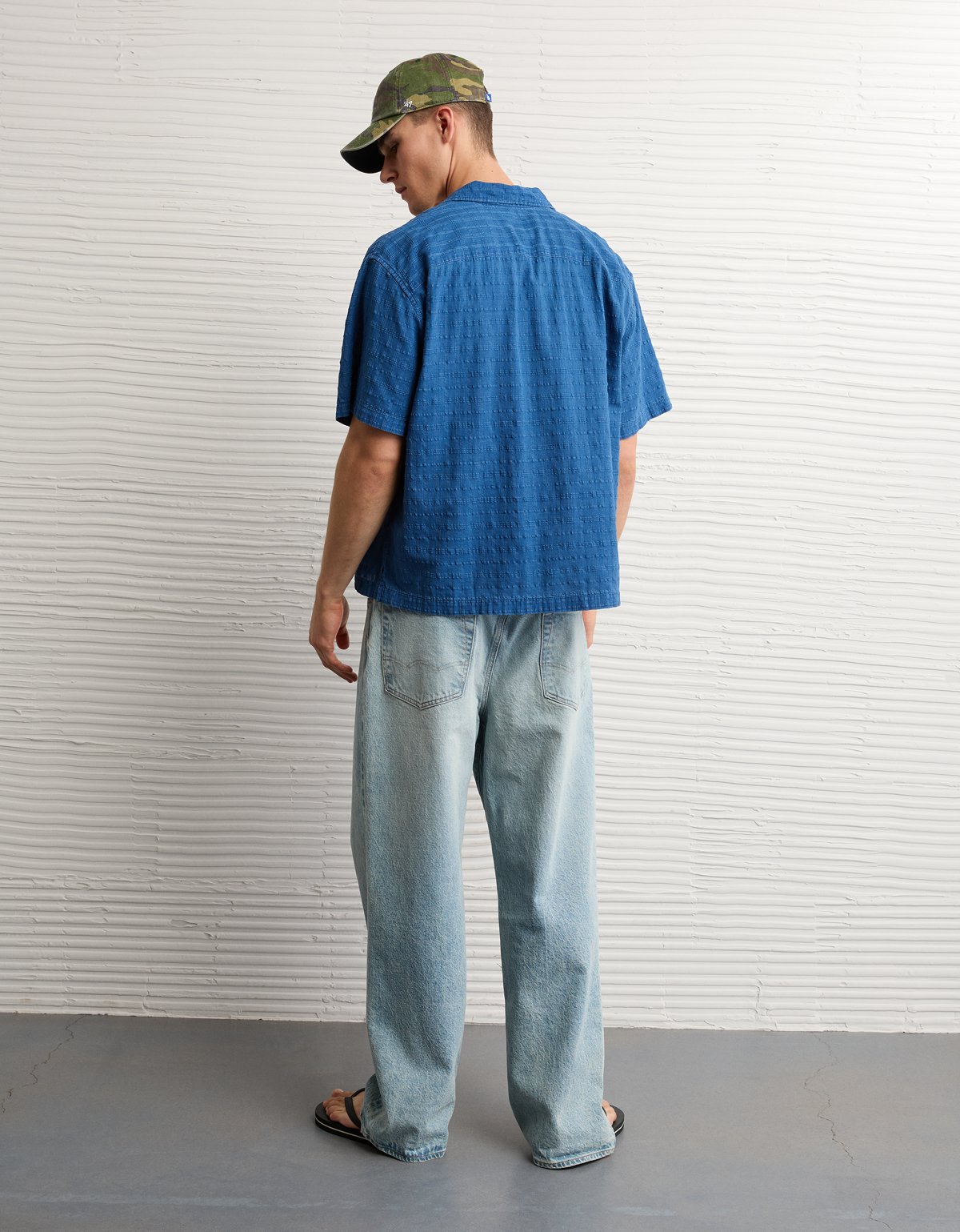 AE Relaxed Short-Sleeve Button-Up Shirt - image 2