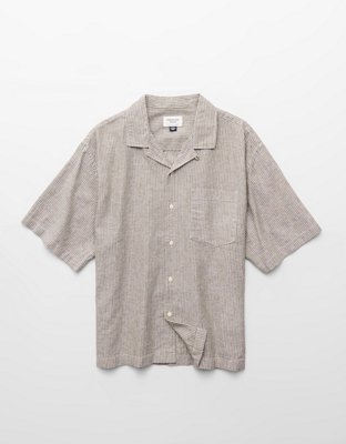 AE Relaxed Fit Short-Sleeve Camp Collar Shirt