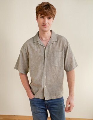 AE Relaxed Fit Short-Sleeve Camp Collar Shirt