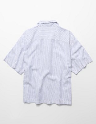 AE Relaxed Fit Short-Sleeve Camp Collar Shirt