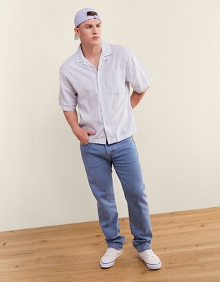 AE Relaxed Fit Short-Sleeve Camp Collar Shirt