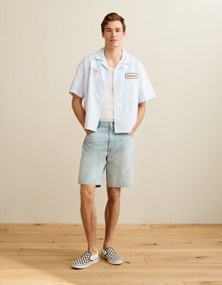AE Pride Relaxed Fit Oxford Camp Collar Button-Up Shirt