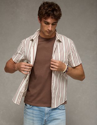 AE Standard Fit Poplin Button-Up Shirt from American Eagle - $37.46