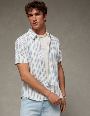 AE Slim Fit Poplin Button-Up Shirt from American Eagle - $37.46