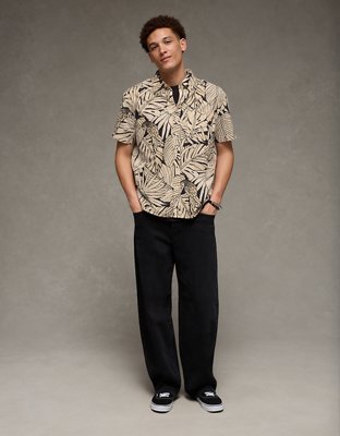 AE Standard Fit Poplin Button-Up Shirt