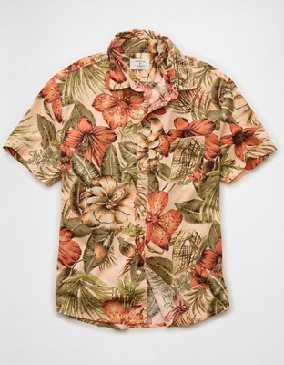 AE Standard Fit Poplin Button-Up Shirt