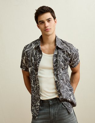 AE Slim Fit Poplin Button-Up Shirt