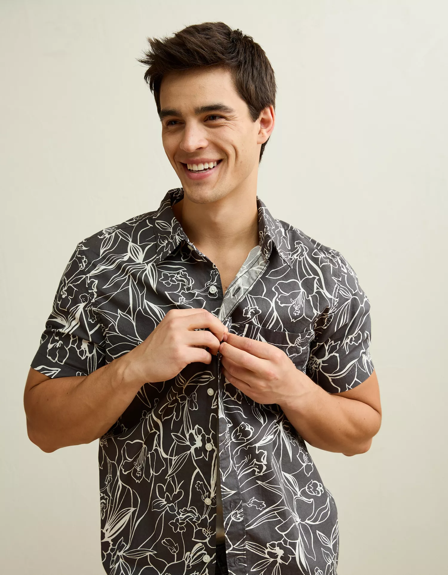AE Slim Fit Button-Up Shirt