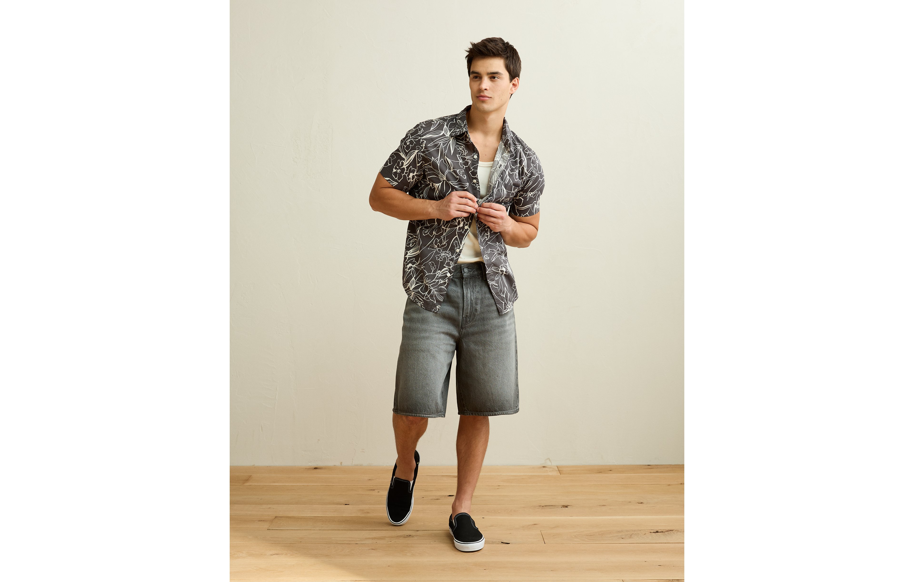 AE Slim Fit Button-Up Shirt