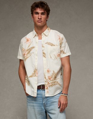 AE Slim Fit Poplin Button-Up Shirt from American Eagle - $37.46