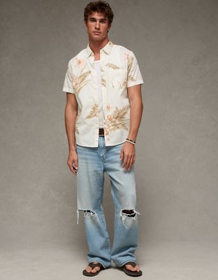 AE Slim Fit Poplin Button-Up Shirt