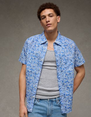 Chemise boutonnée à coupe ajustée AE