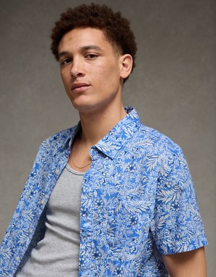 AE Slim Fit Poplin Button-Up Shirt from American Eagle - $37.46