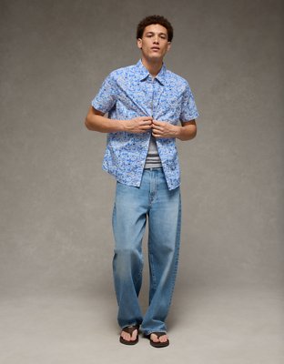 Chemise boutonnée à coupe ajustée AE