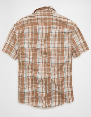 AE Standard Fit Short-Sleeve Button-Up Shirt