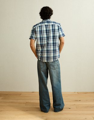 AE Standard Fit Short-Sleeve Button-Up Shirt