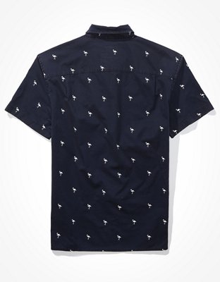 AE Camisa manga corta con botones y estampado
