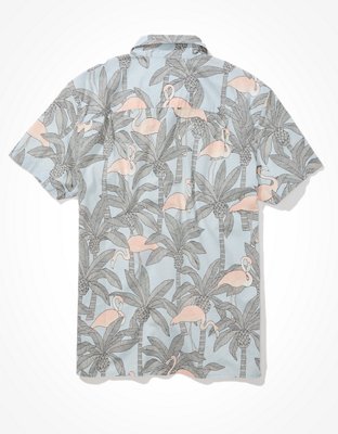 AE Hawaiian Short-Sleeve Button-Up Shirt