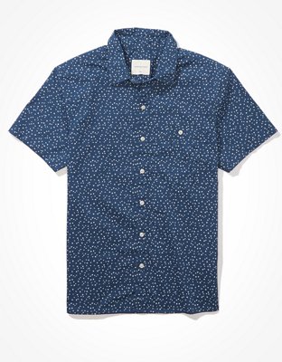 printed short sleeve button up