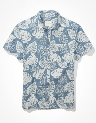 AE Tropical Short-Sleeve Button-Up Shirt