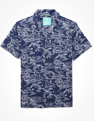 AE X NAITO Short Sleeve Button-Up Shirt