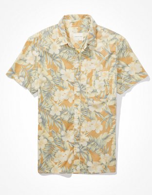 AE Hawaiian Short-Sleeve Button-Up Shirt