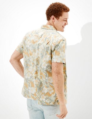 AE Hawaiian Short-Sleeve Button-Up Shirt