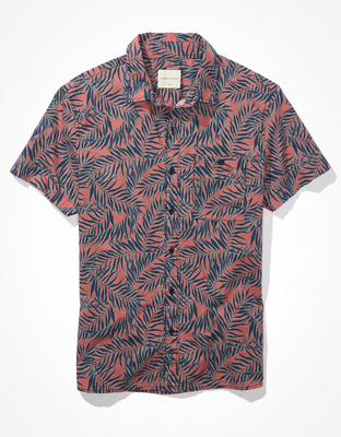 AE Tropical Short-Sleeve Button-Up Shirt